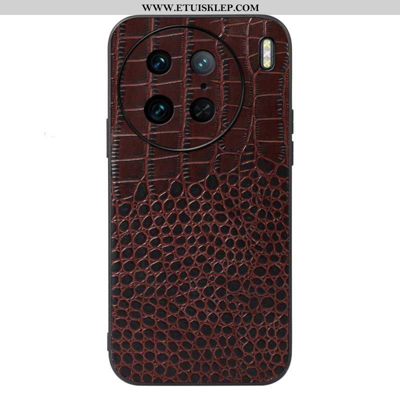Etui do Vivo X90 Pro Oryginalna Skóra Krokodyla